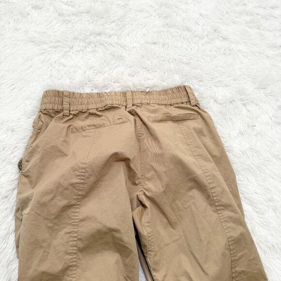Women DEREK LAM 10 CROSBY Zippered Ankle Zip Jogger Pants Beige Size 8 - Picture 10 of 12